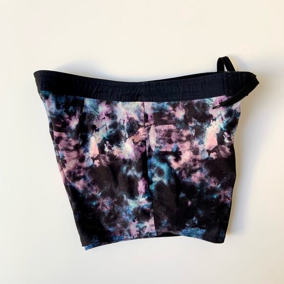 O'rageous Black Blue Purple Swim Board Shorts with Pockets Juniors Medium - Picture 5 of 10